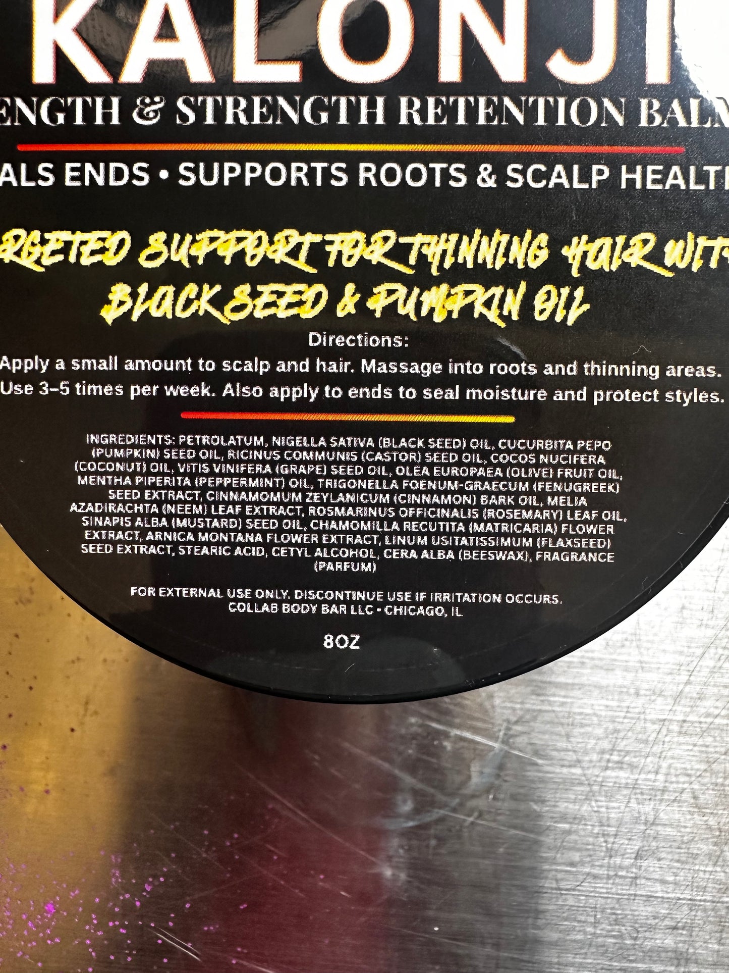 Kalonji™ Length & Strength Retention Balm | Black Seed & Pumpkin Seed Hair Balm