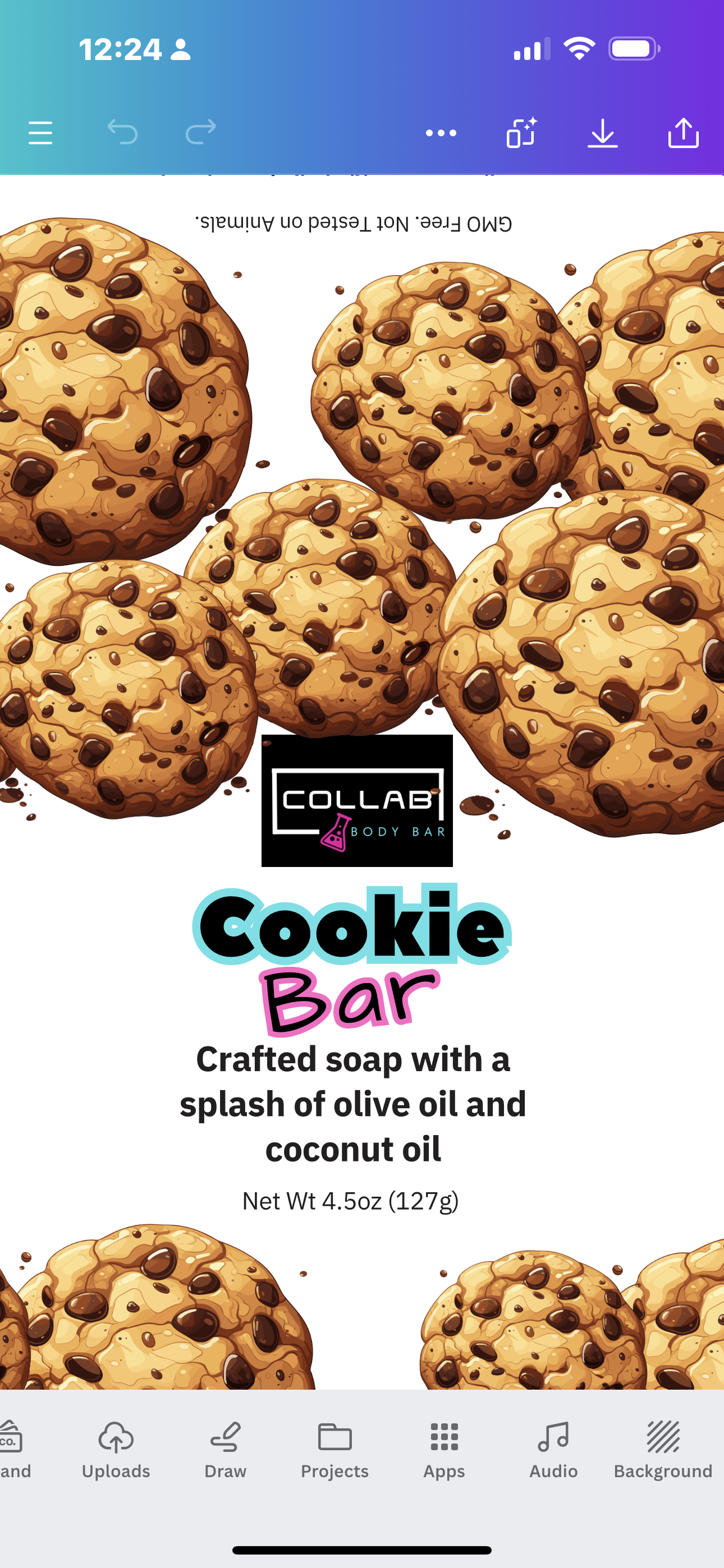 Cookie Bar Personal Care Soap