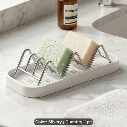 2-in-1 Reversible Soap Holder | 2 or 3 Bar Soap Organizer